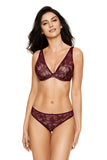 HEBE/B1 soutien-gorge push-up - bordeaux