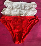 LDB - lot de 3 culotte rouge et blanc - 42/44